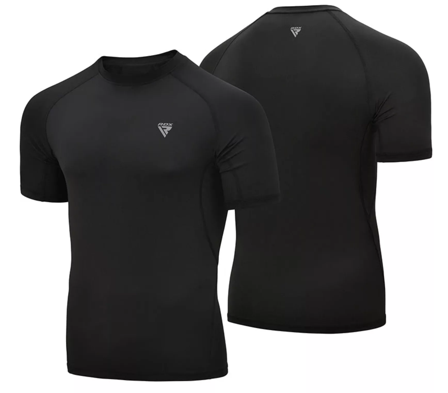 RDX T15 Short Sleeve Black Rash Guard.
