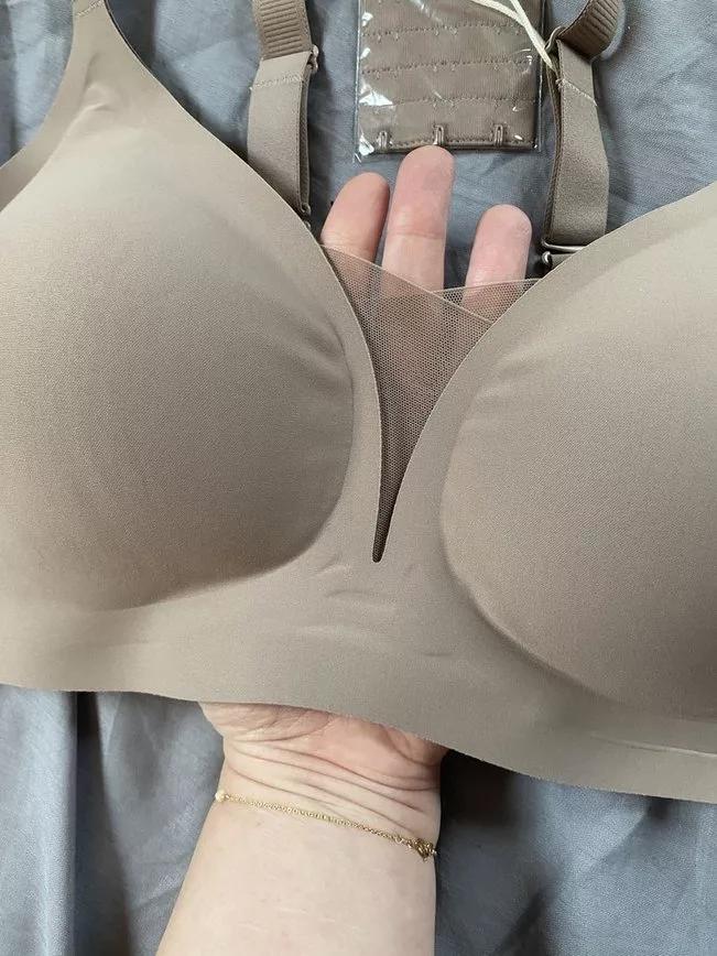luckmee deep v mesh bra
