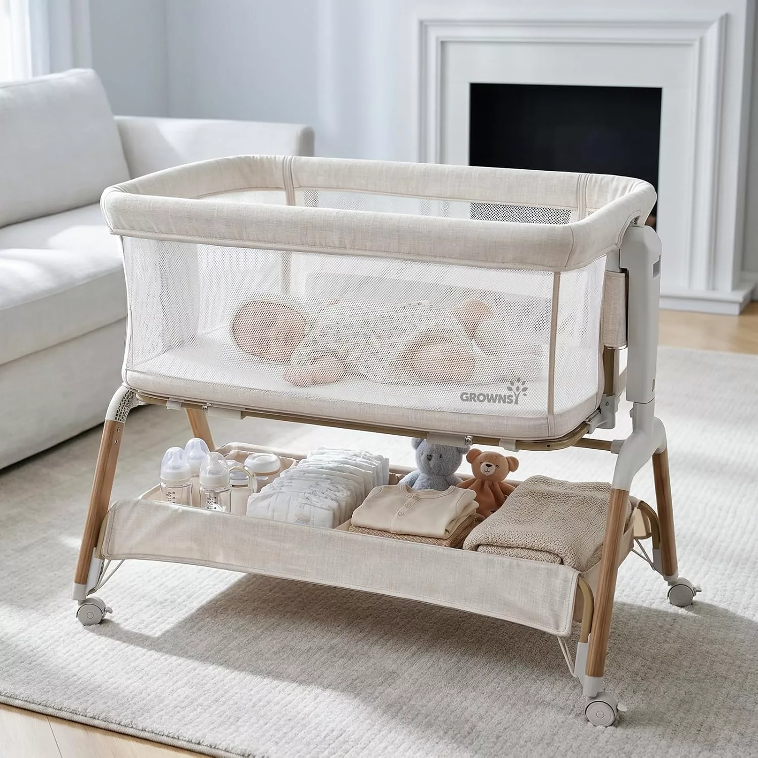 Grownsy 5-in-1 bassinet