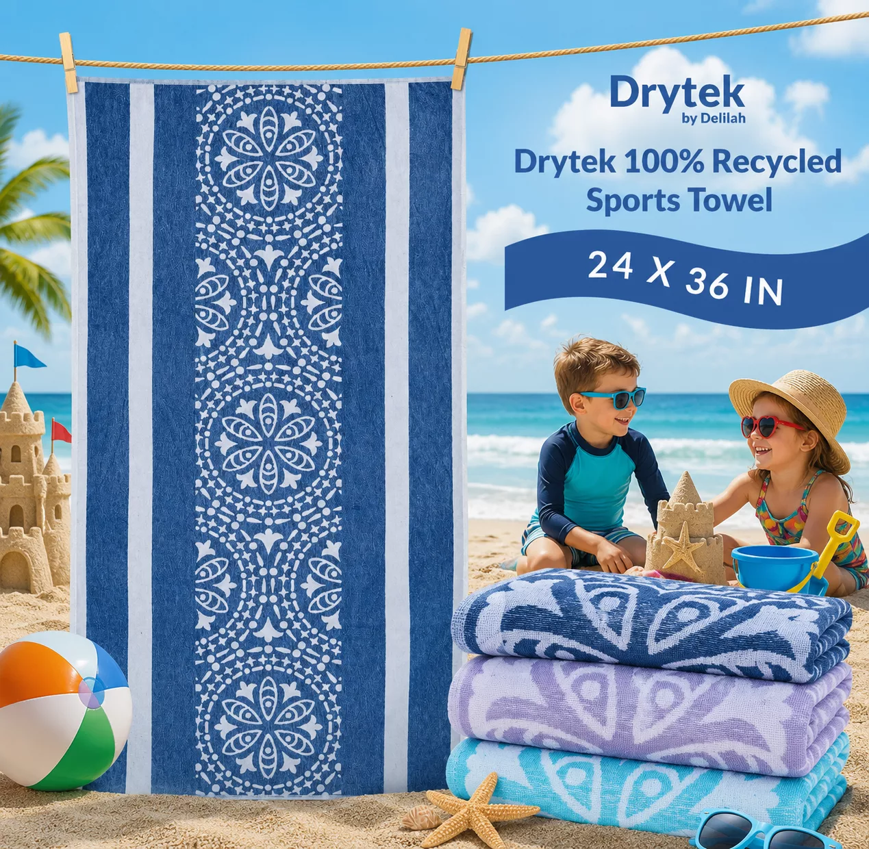 Drytek by Delilah Beach Towel.