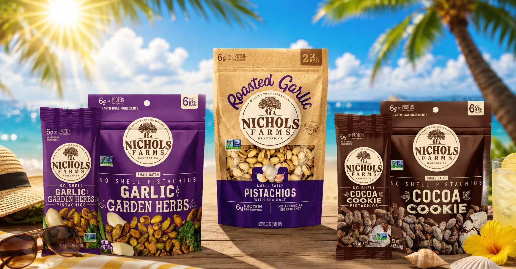Nichols Farms Pistachios - Variety Of Flavors!.