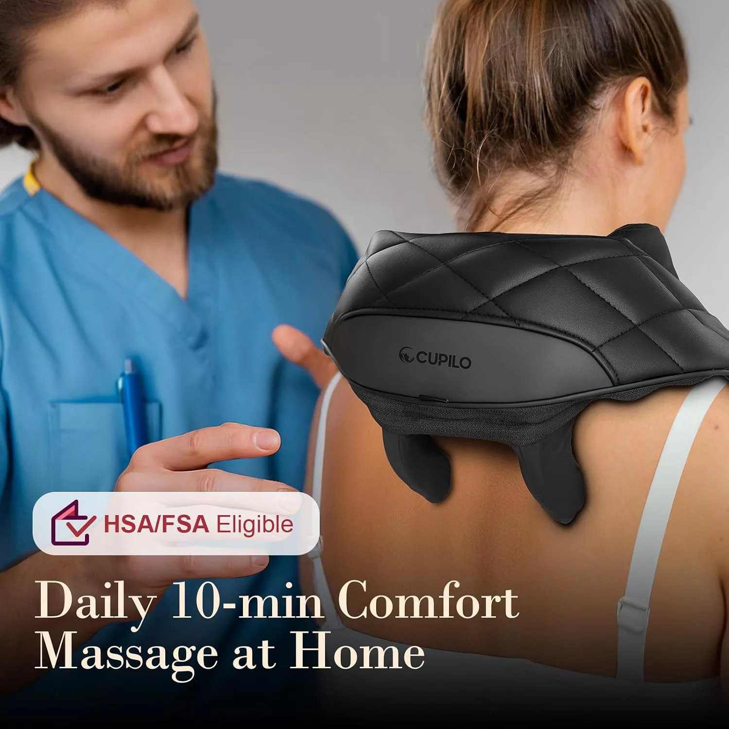  CuPiLo Cordless Neck Massager with Heat.