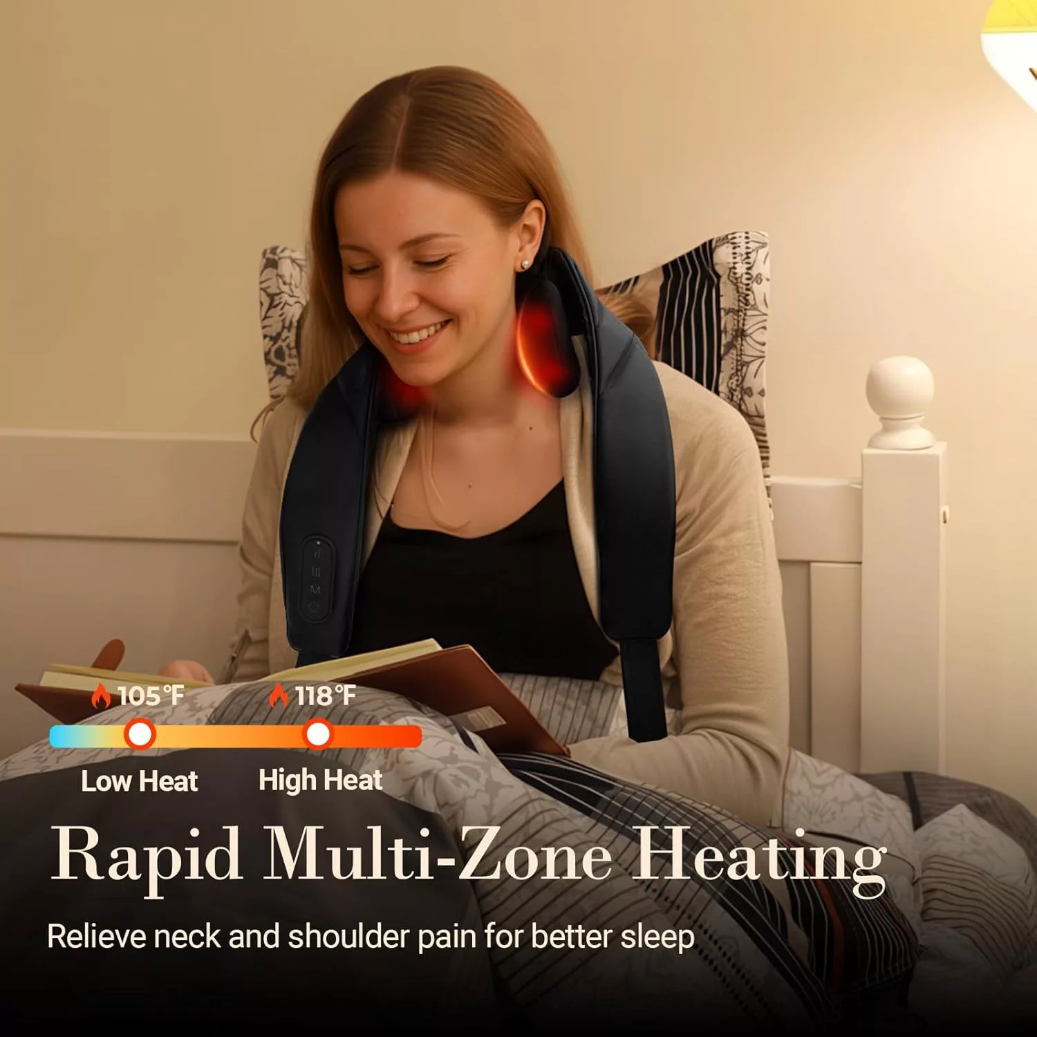  CuPiLo Cordless Neck Massager with Heat.