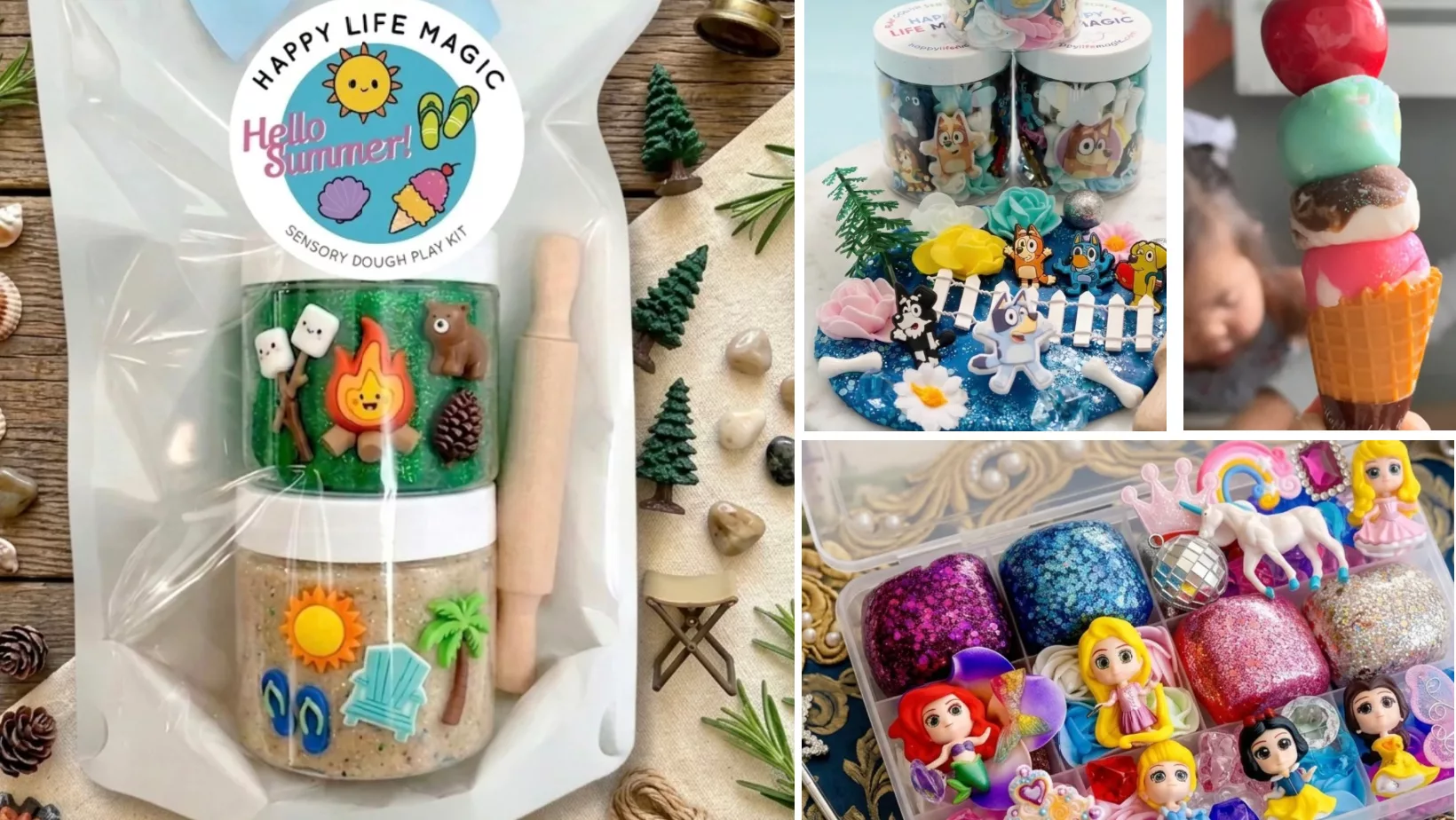 Happy Life Magic Sensory Dough Kits.
