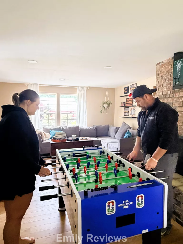 FIFA Premium LED Foosball Table review, Primetime Sports Group review, Sam’s Club foosball table, LED foosball table review, best foosball table for families, game room ideas for families, arcade style foosball table, Father’s Day game room gift ideas, family game night ideas, competition-size foosball table, electronic scoring foosball table, FIFA foosball table Sam’s Club, best indoor games for families, sports game room ideas, fun Father’s Day gifts for dads