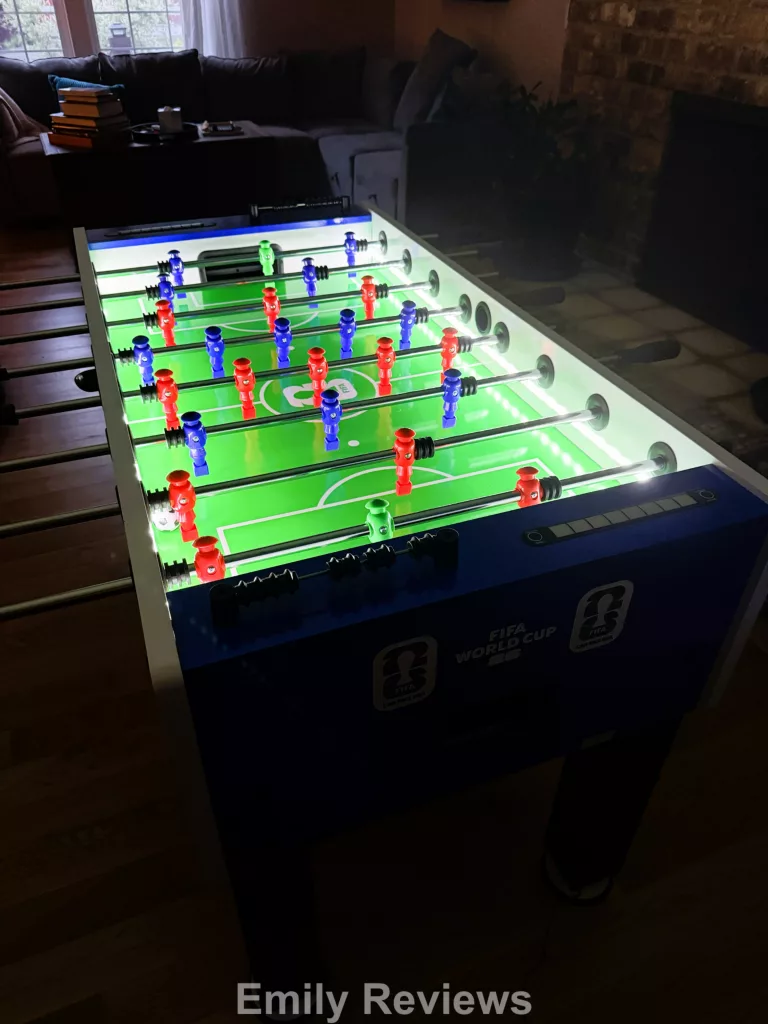 FIFA Premium LED Foosball Table review, Primetime Sports Group review, Sam’s Club foosball table, LED foosball table review, best foosball table for families, game room ideas for families, arcade style foosball table, Father’s Day game room gift ideas, family game night ideas, competition-size foosball table, electronic scoring foosball table, FIFA foosball table Sam’s Club, best indoor games for families, sports game room ideas, fun Father’s Day gifts for dads
