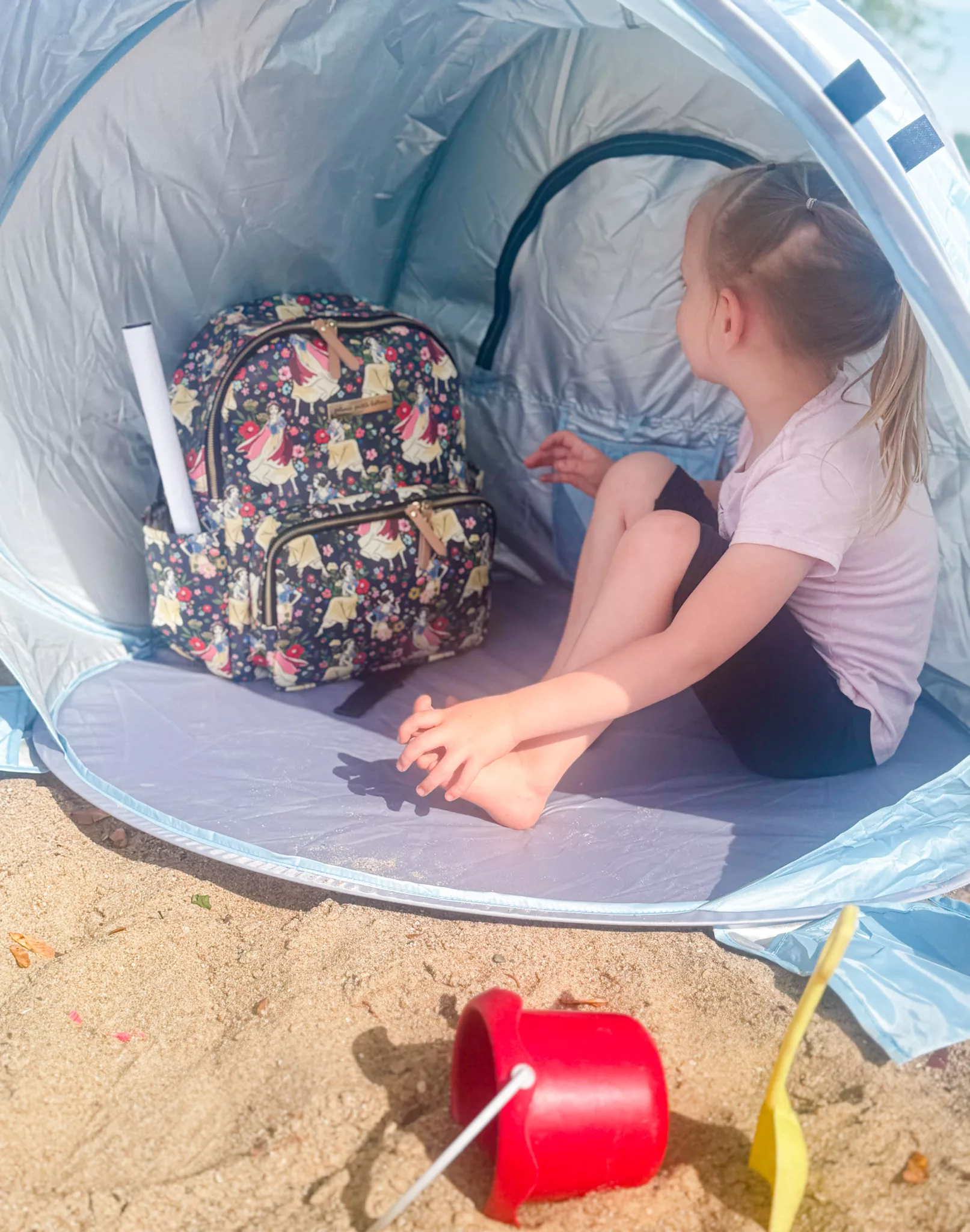 Pop Up Baby Beach Tent With Mini Canopy Review + Giveaway.