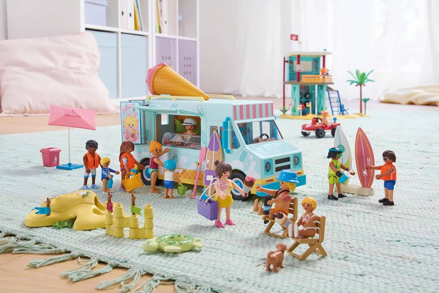 Playmobil Ice Cream Truck with Surf Shop.