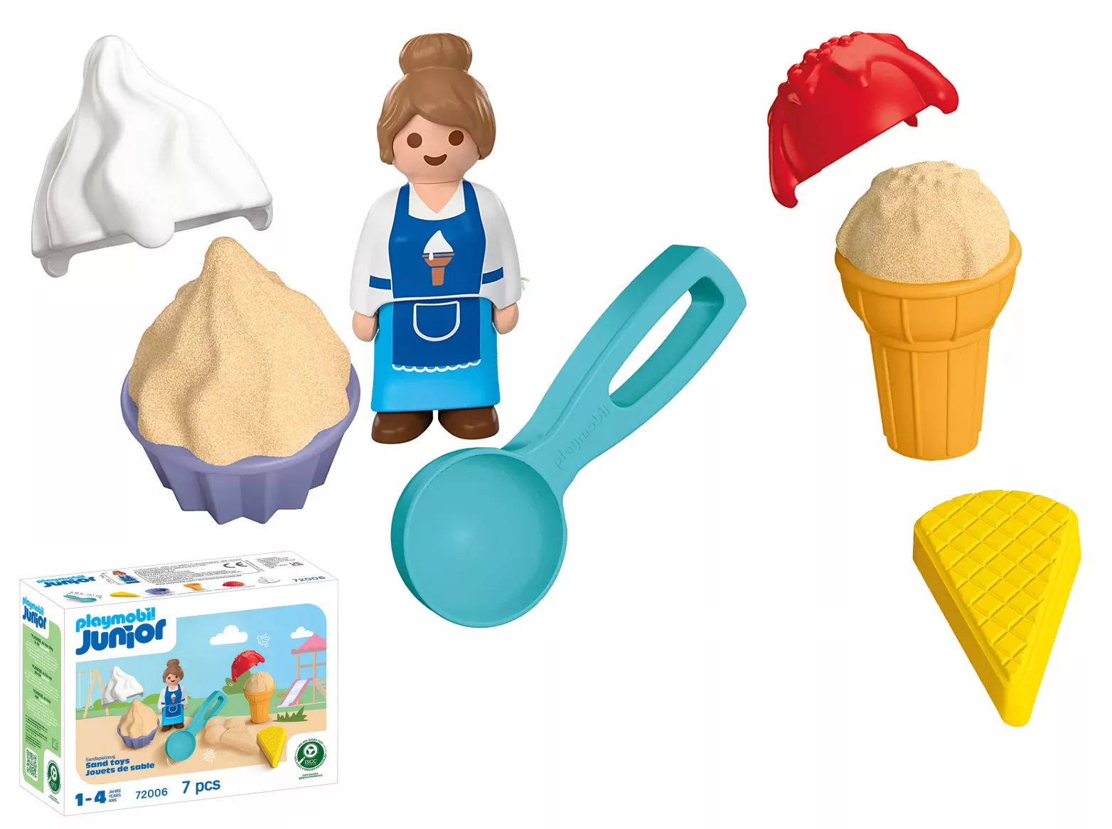 Playmobil JUNIOR: Sand Ice Cream Shop.