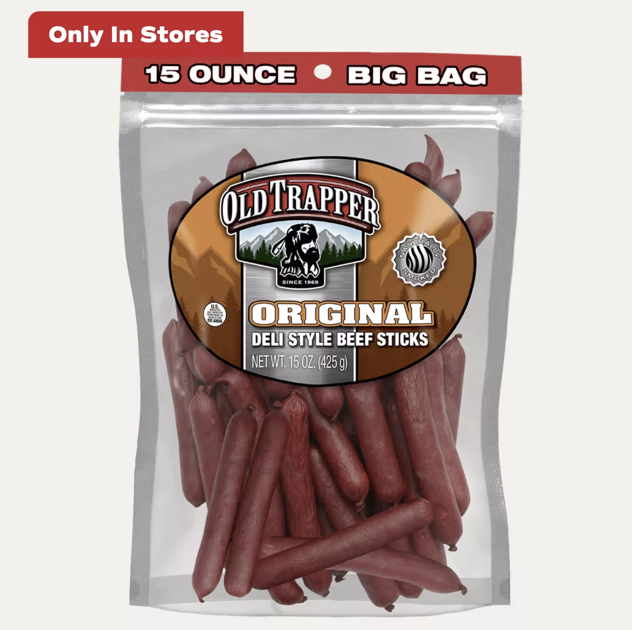 Old Trapper Original Deli Sticks.