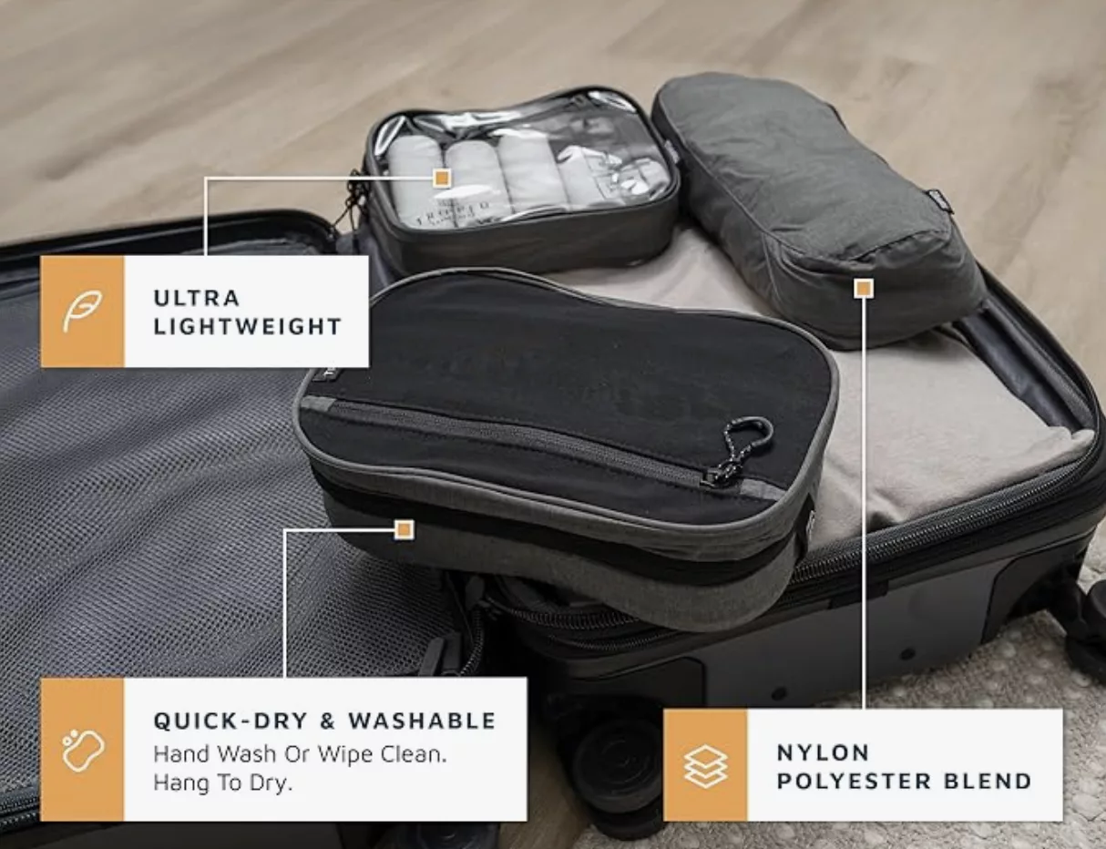 Tripped Travel Gear Toiletry Bag Kit Set.