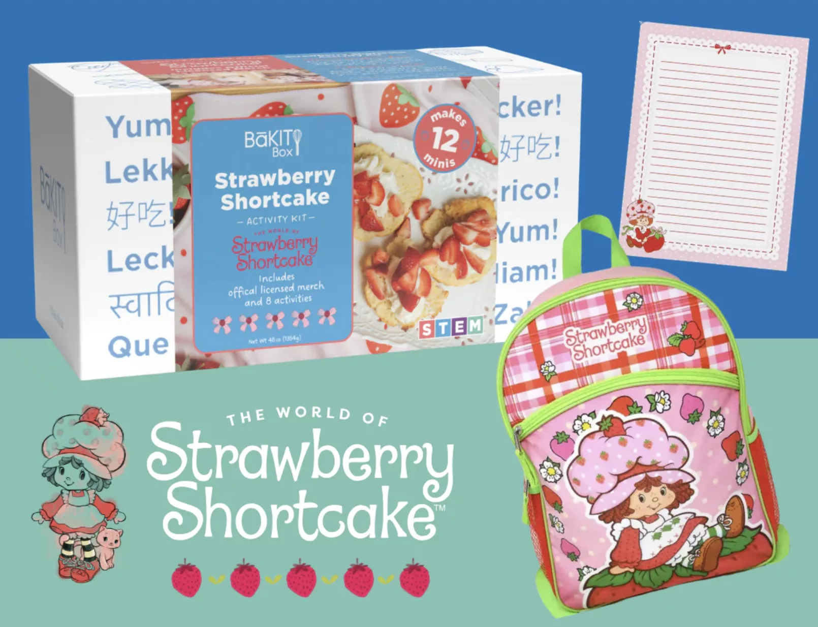 BaKIT's Strawberry Shortcake Baking Activity Kit.