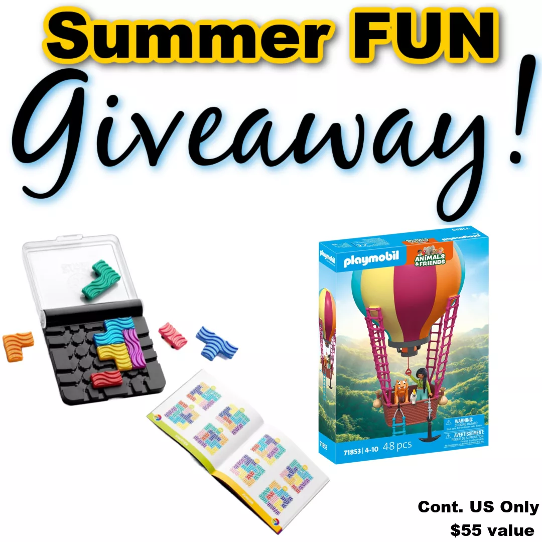 SmartGames IQ Flow & Playmobil Balloon Ride Summer Giveaway.