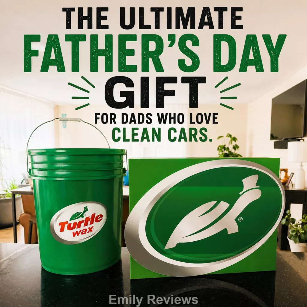Turtle Wax review, Turtle Wax Complete Car Care Kit review, Turtle Wax Renew & Restore Wipes review, Turtle Wax 1 & Done Detailer review, best car detailing kit, Father’s Day gifts for car lovers, car cleaning products for dads, easy car detailing products, best tire shine products, interior and exterior car detailer, affordable car detailing kit, gifts for dads who love trucks, car wash and wax kit, Turtle Wax detailing products, best automotive cleaning products