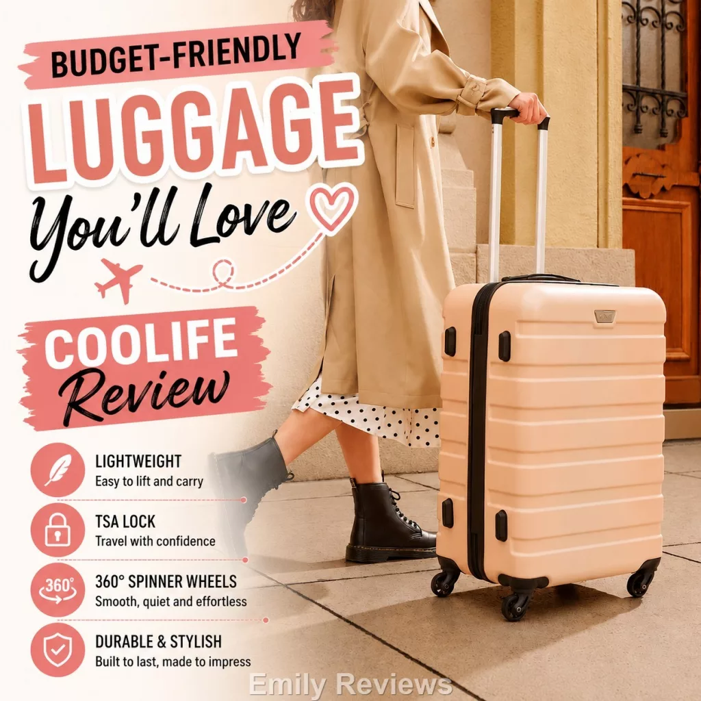 Coolife 3-Piece Luggage Set Review: Affordable & Travel-Ready travel essentials, vacation must haves, airport travel gear, travel organization suitcase set, luggage deal, travel accessories, vacation packing essentials, travel gear review, family travel products
