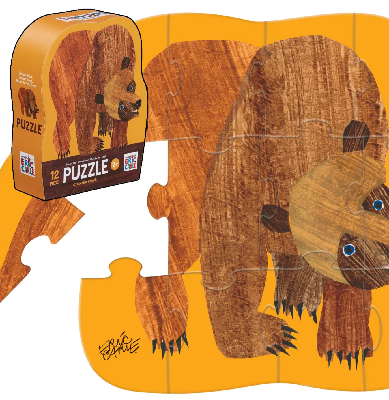 Crocodile Creek 12-Pc Mini Puzzle - Brown Bear Brown Bear.