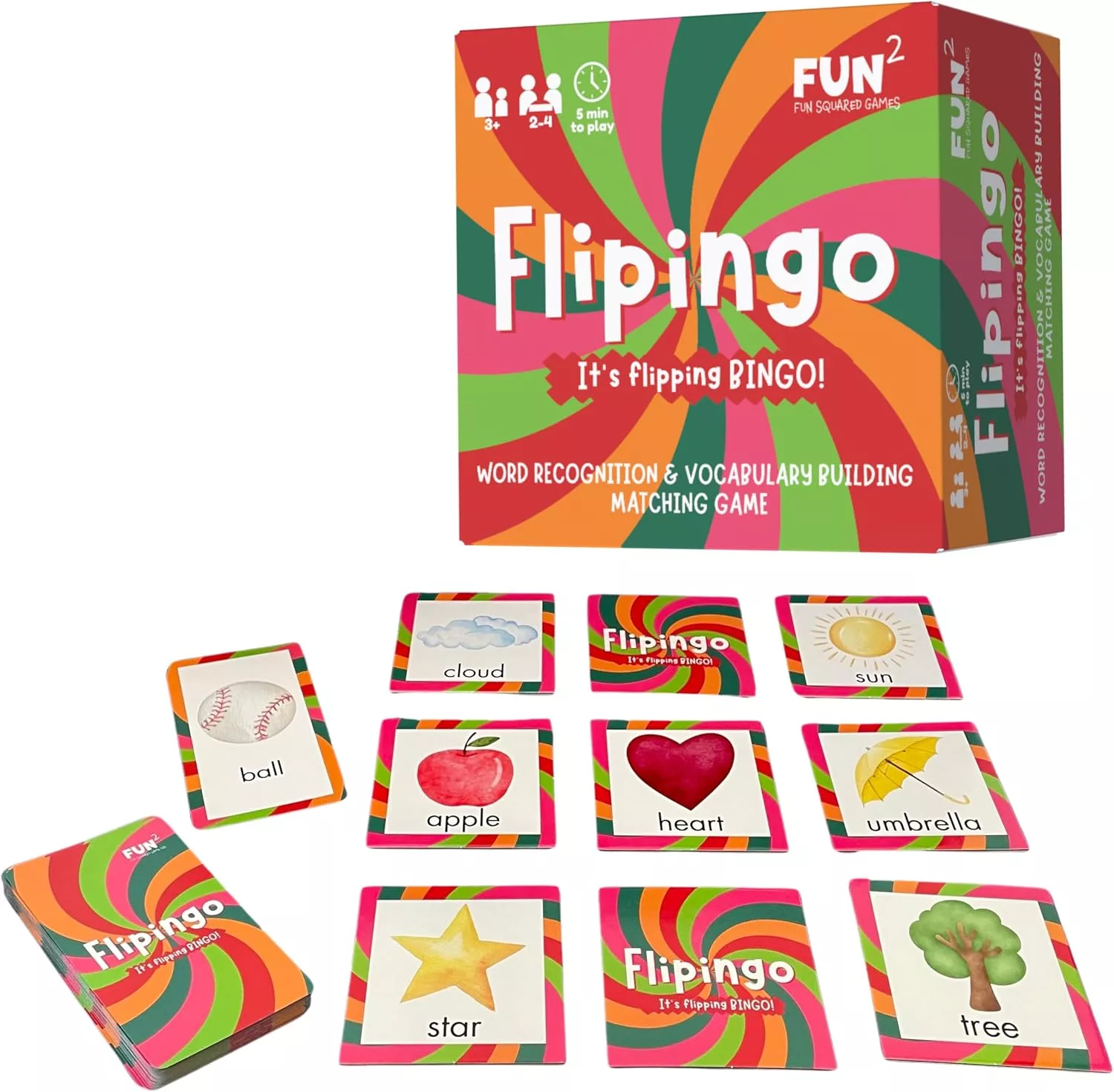 Flipingo Word Recognition and Vocabulary Bingo.