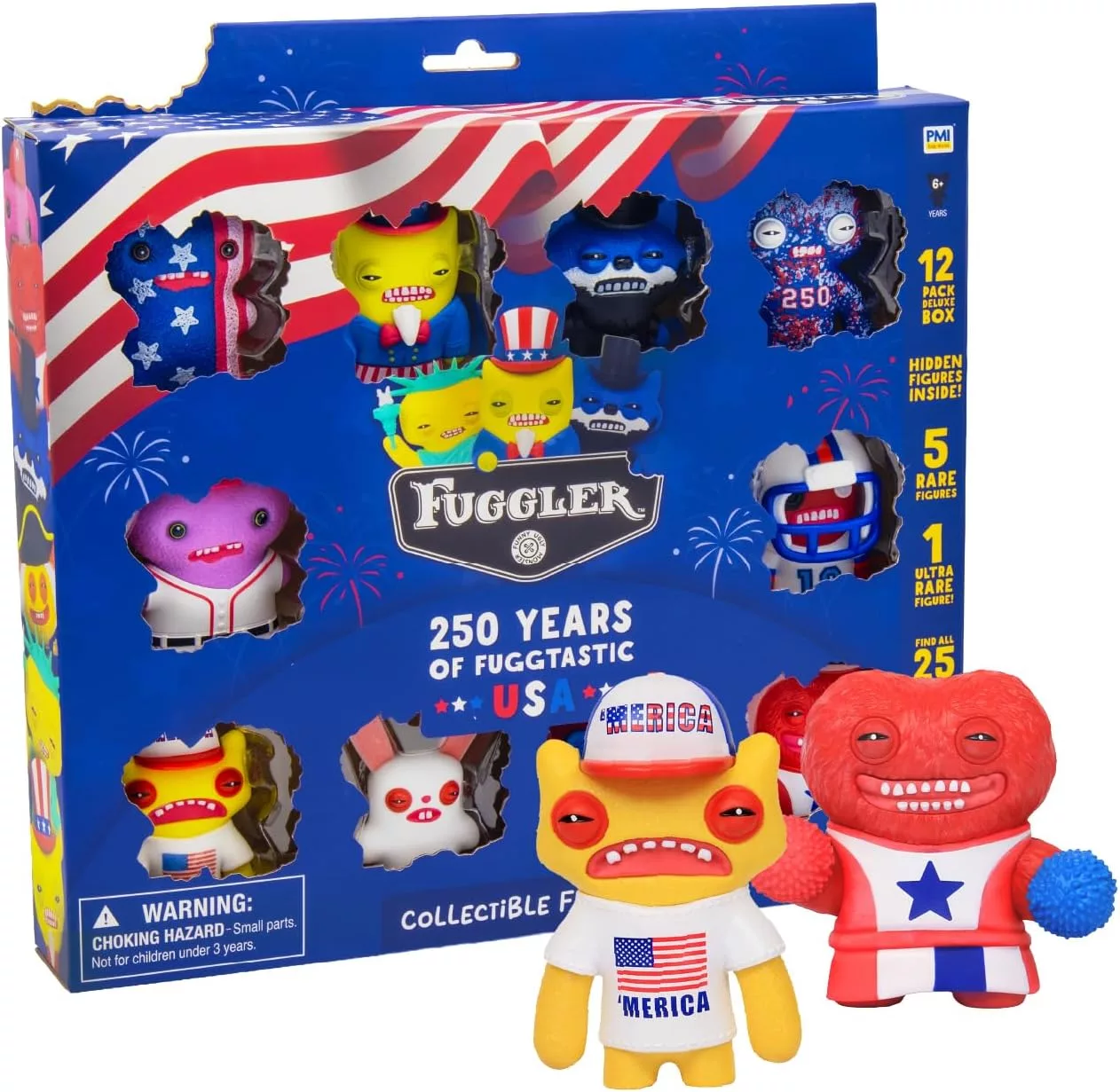 Fuggler USA 250 Anniversary Collectible Figures.