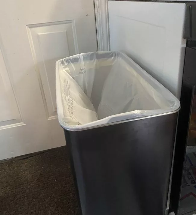 EKO bag liner hides the trash bag