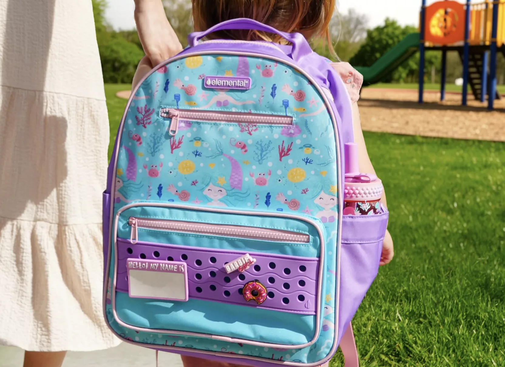 Elemental Bottles Mermaid Buddy Backpack.