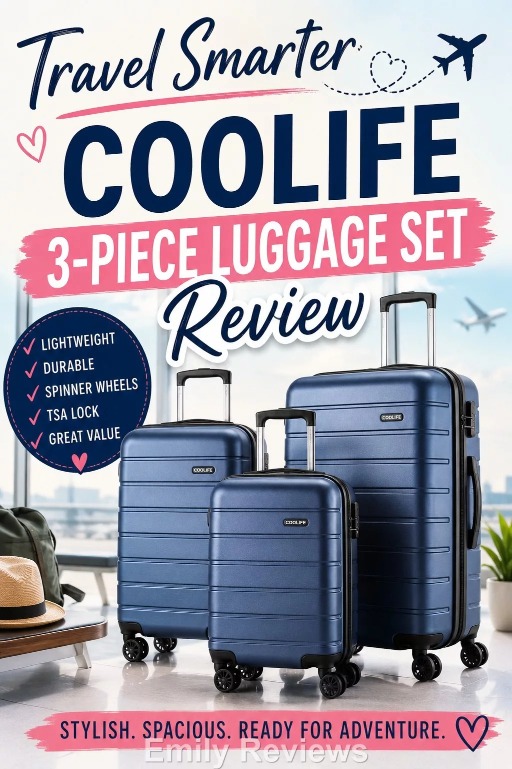 travel essentials, vacation must haves, airport travel gear, travel organization
suitcase set, luggage deal, travel accessories, vacation packing essentials, travel gear review, family travel products