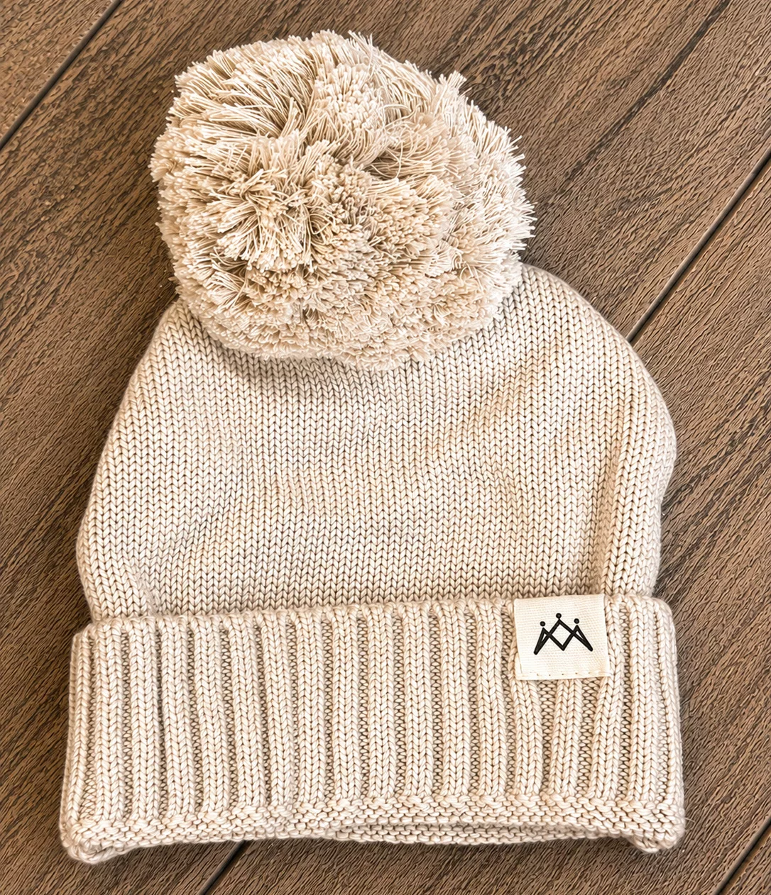 Knitted Booties – Mushroom.