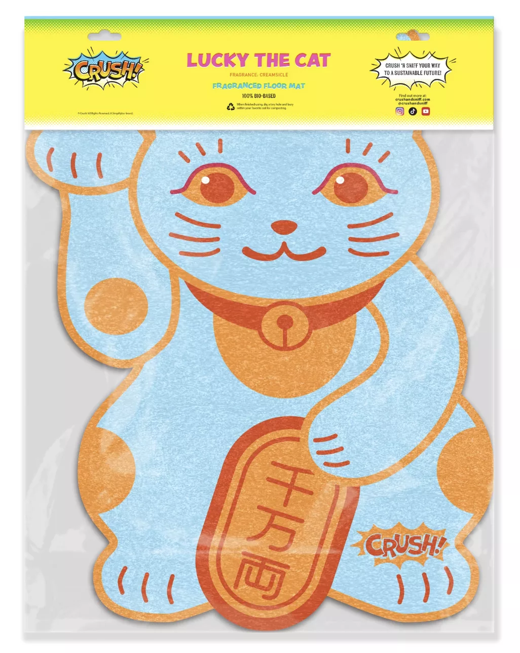 Lucky the Cat Scented Floor Mat.