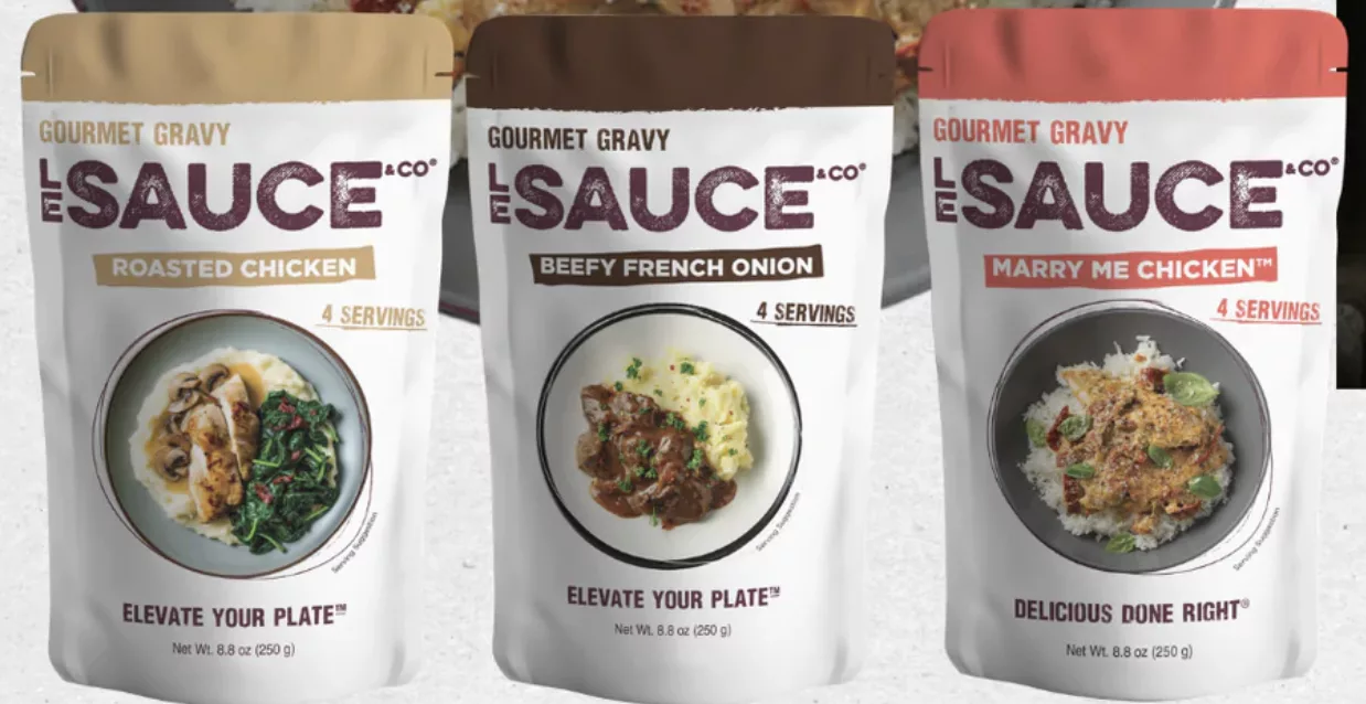 Le Sauce & Co. Gourmet Sauces.