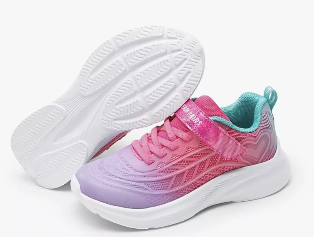 DREAM PAIRS Kids Sparkle Sneakers.