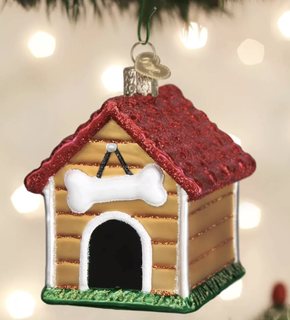 Old World Christmas Dog House Ornament.