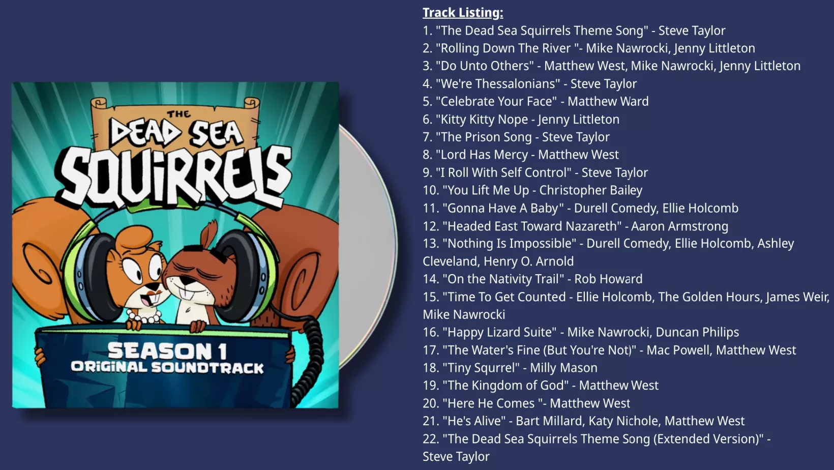 The Dead Sea Squirrels: Season 1 (Original Soundtrack) Review & Giveaway.