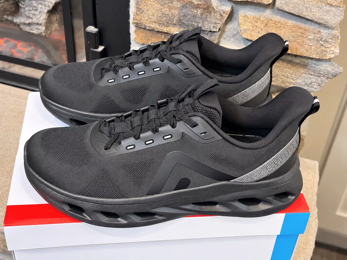 ALLSWIFIT Men's Slip-On Walking Running Fashion Sneakers.