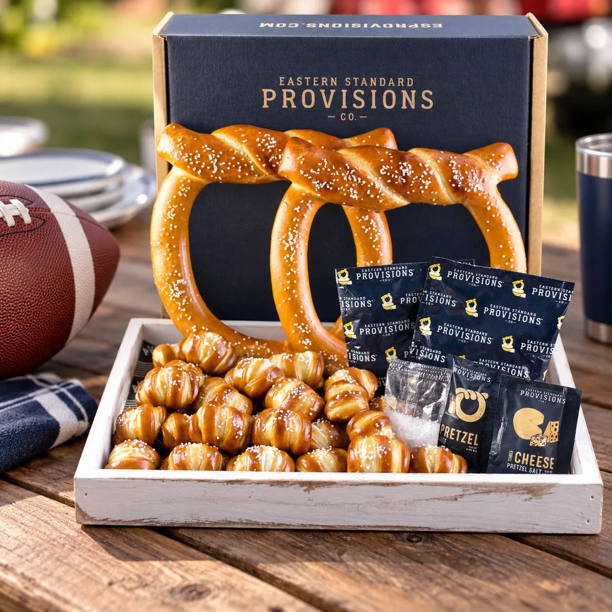 Eastern Standard Provisions Co. Topknot XL Signature Soft Pretzel Box. 