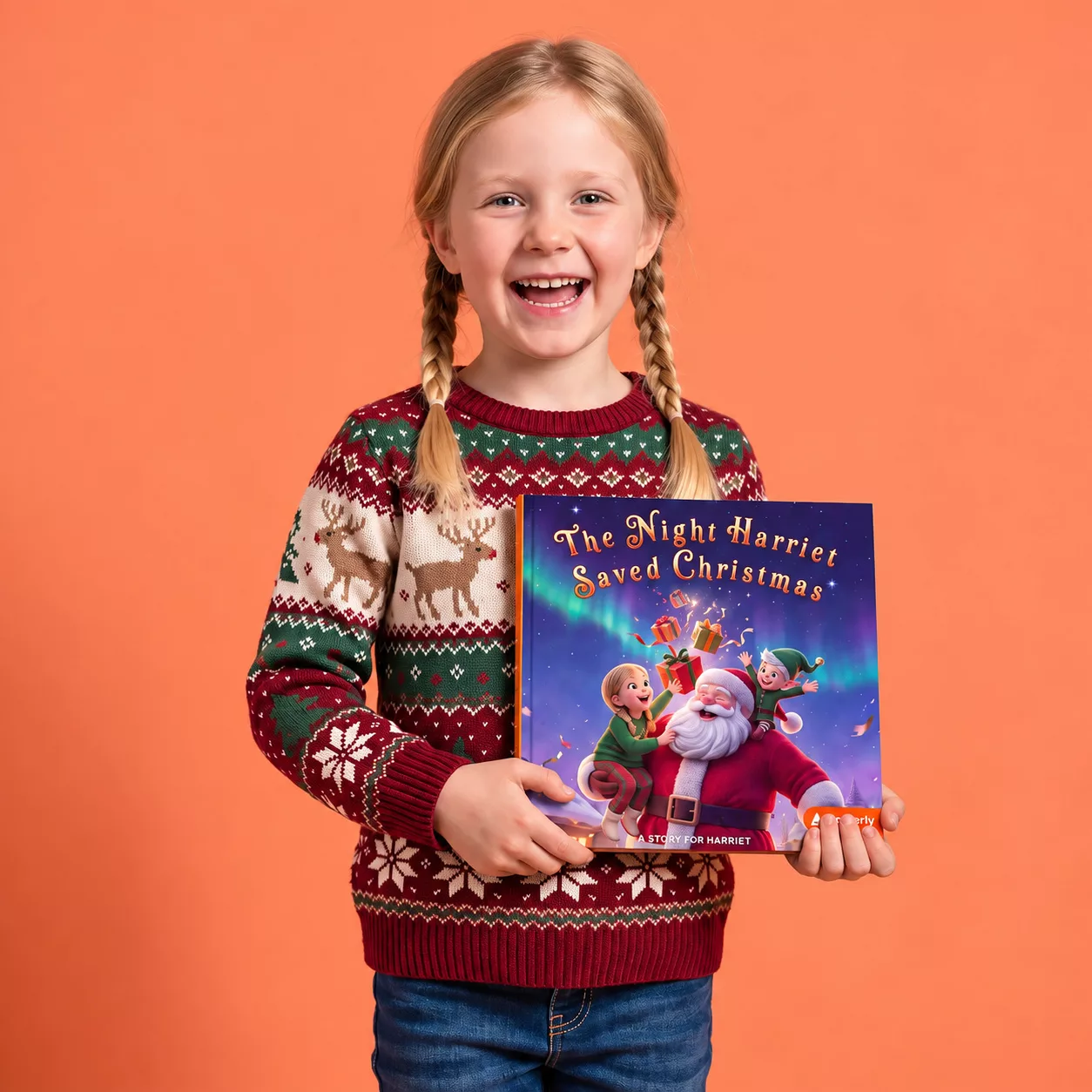 Emberly: The Night You Saved Christmas Custom Book.