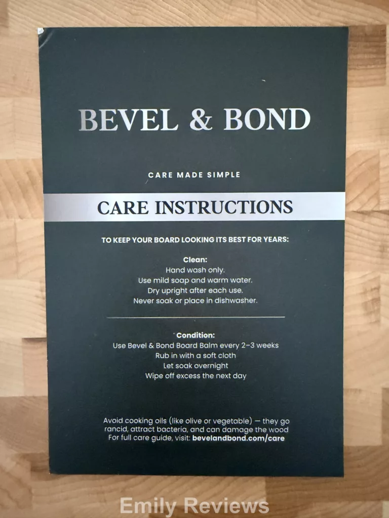 Bevel and Bond cutting board review, Bevel & Bond review, Bevel & Bond End Grain Maple Cutting Board, end grain cutting board, maple cutting board, hard maple cutting board, wood cutting board review, end grain maple cutting board, American made cutting board, handcrafted cutting board, knife friendly cutting board, heavy duty cutting board, wooden cutting board with juice groove, best cutting board for knives, luxury cutting board