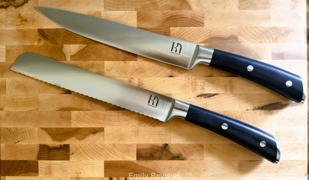 KnifeSaga X3 Pro review, KnifeSaga knife review, KnifeSaga X3 Pro knife set, KnifeSaga 15 piece knife set, KnifeSaga knives, best kitchen knife set, high carbon stainless steel knives, 15 piece kitchen knife set, sharp kitchen knives, full tang kitchen knives, knife block set, kitchen knife set review, Acacia wood knife block, KnifeSaga X3S Pro