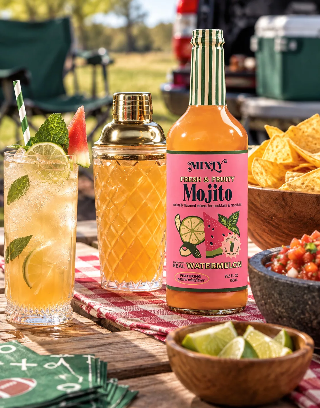 Mixly Beverage Co Fresh & Fruity Mojito Cocktail & Mocktail Mixer.