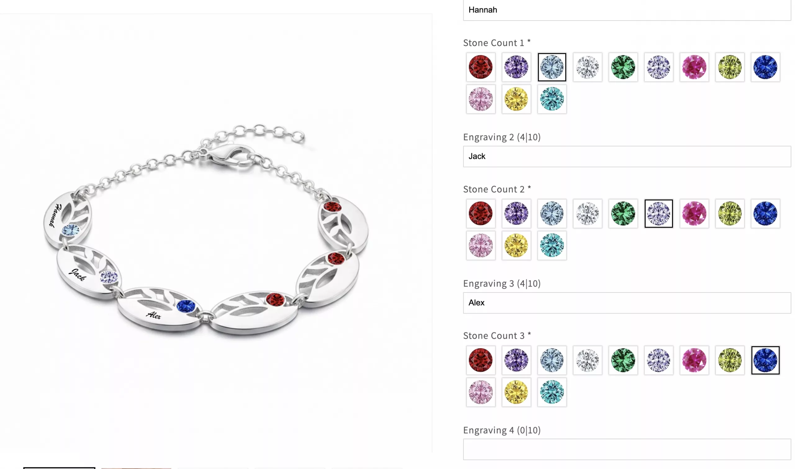 YCustom Personalized Mother Leaf Bracelet With Custom Engravings Review.
