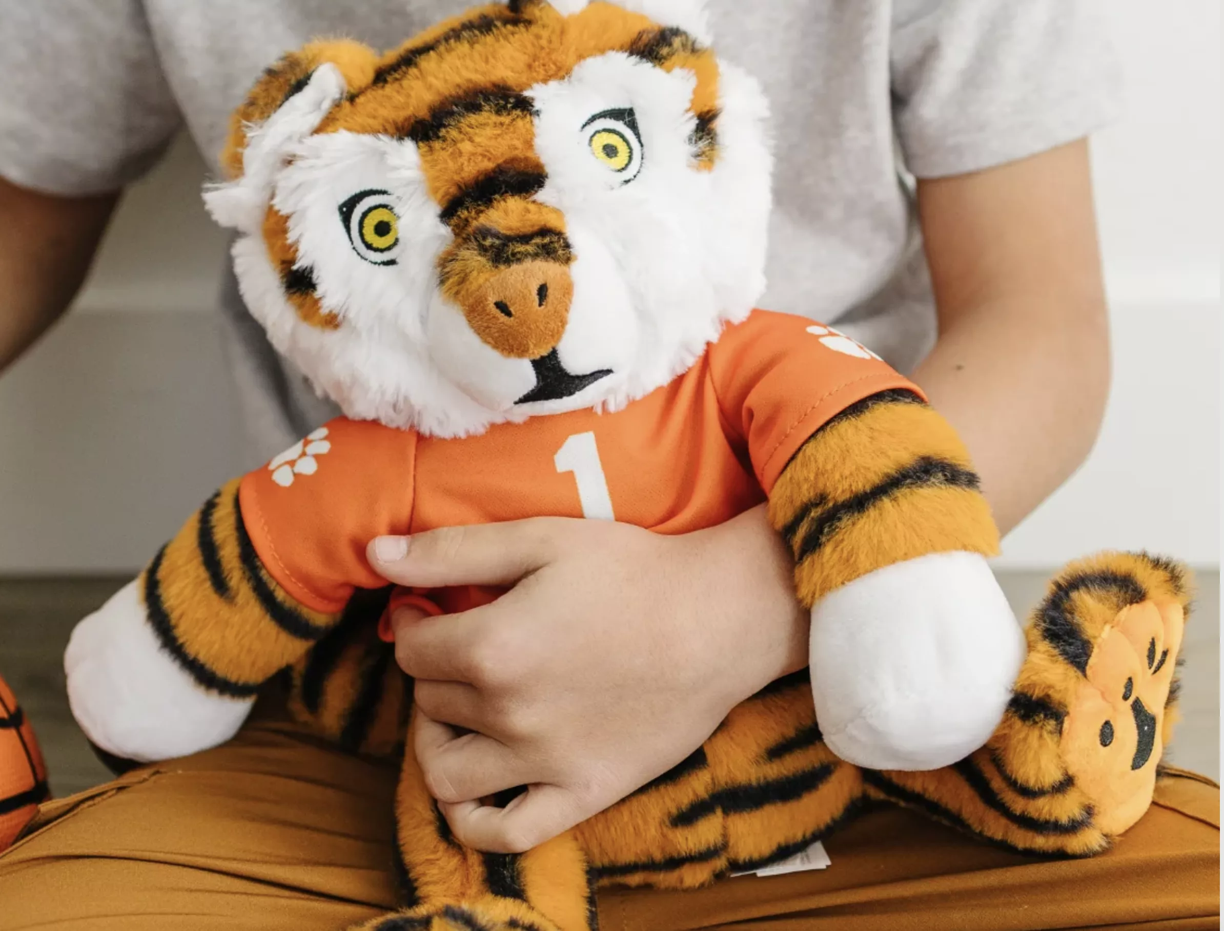 Warm Pals Plush Clemson University Tiger.