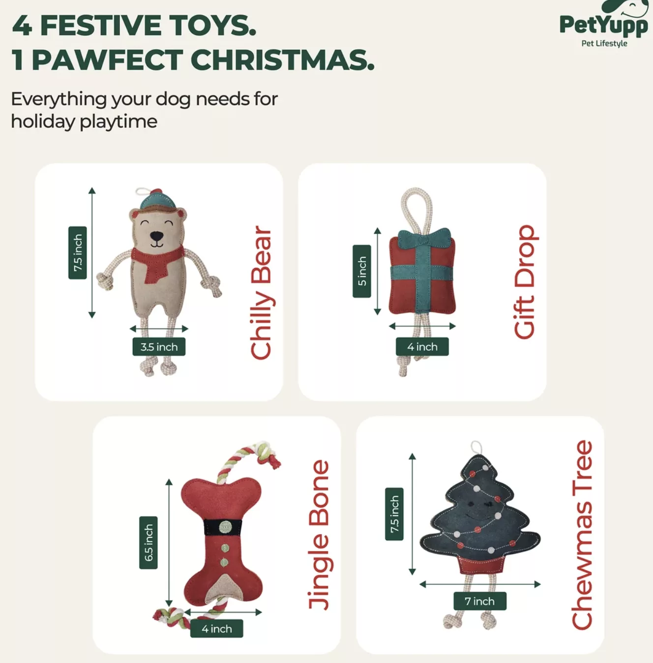 PetYupp Review & Giveaway: Fun Christmas Gifts & Tasty Treats for Dogs.