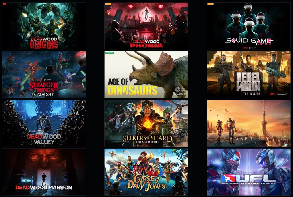 sandbox vr options