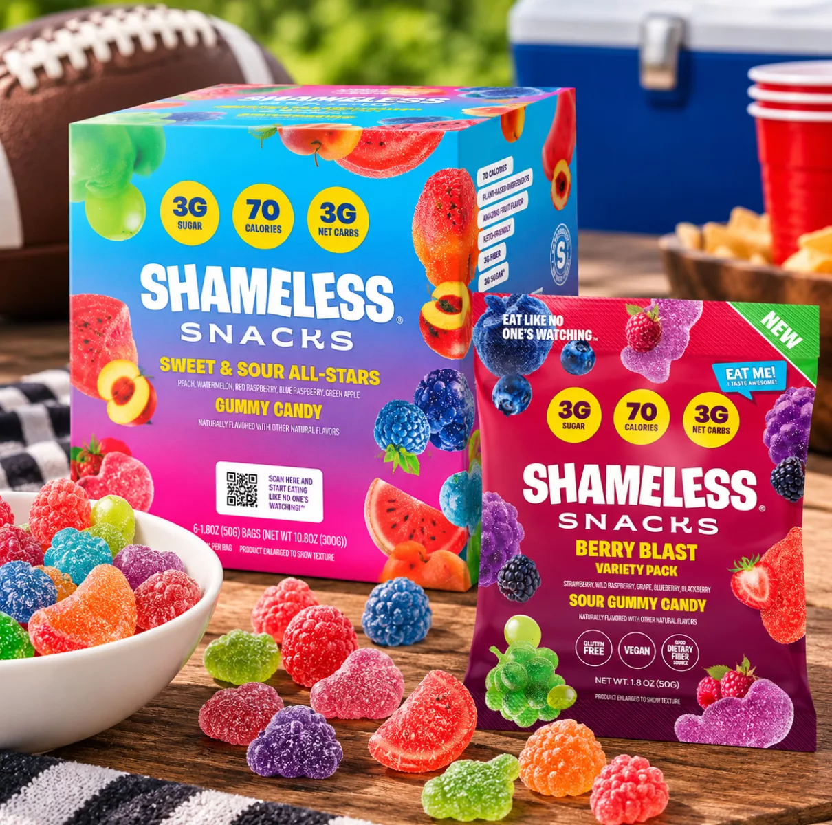 Shameless Snacks Gummy Candy.