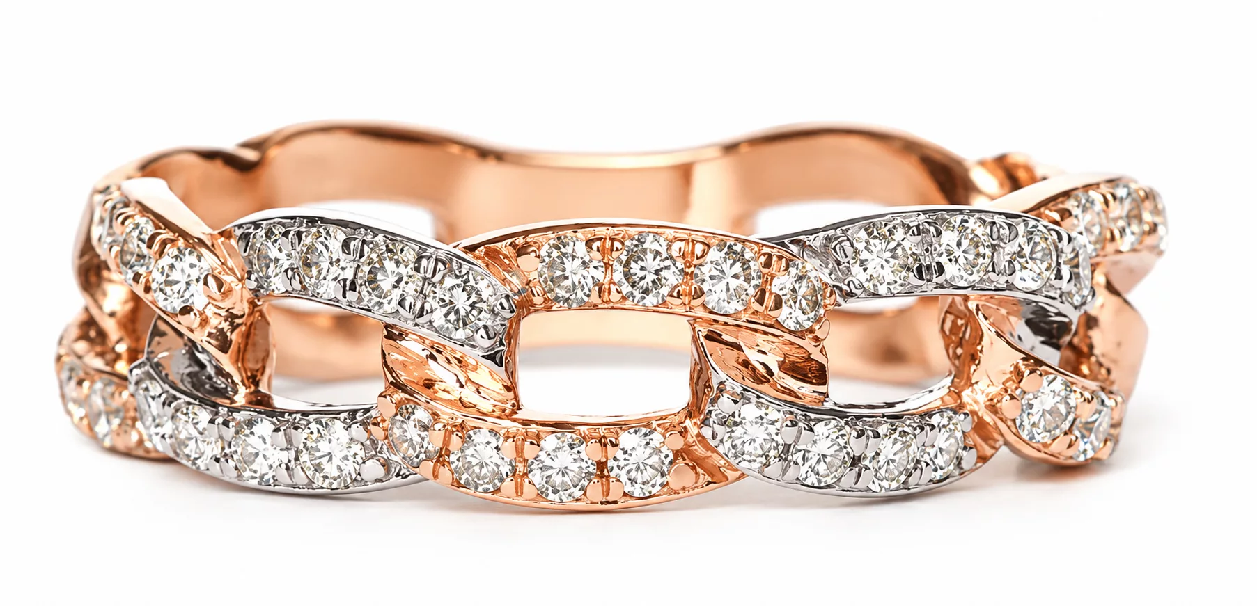 Silk Jewels Cuban Link Ring.
