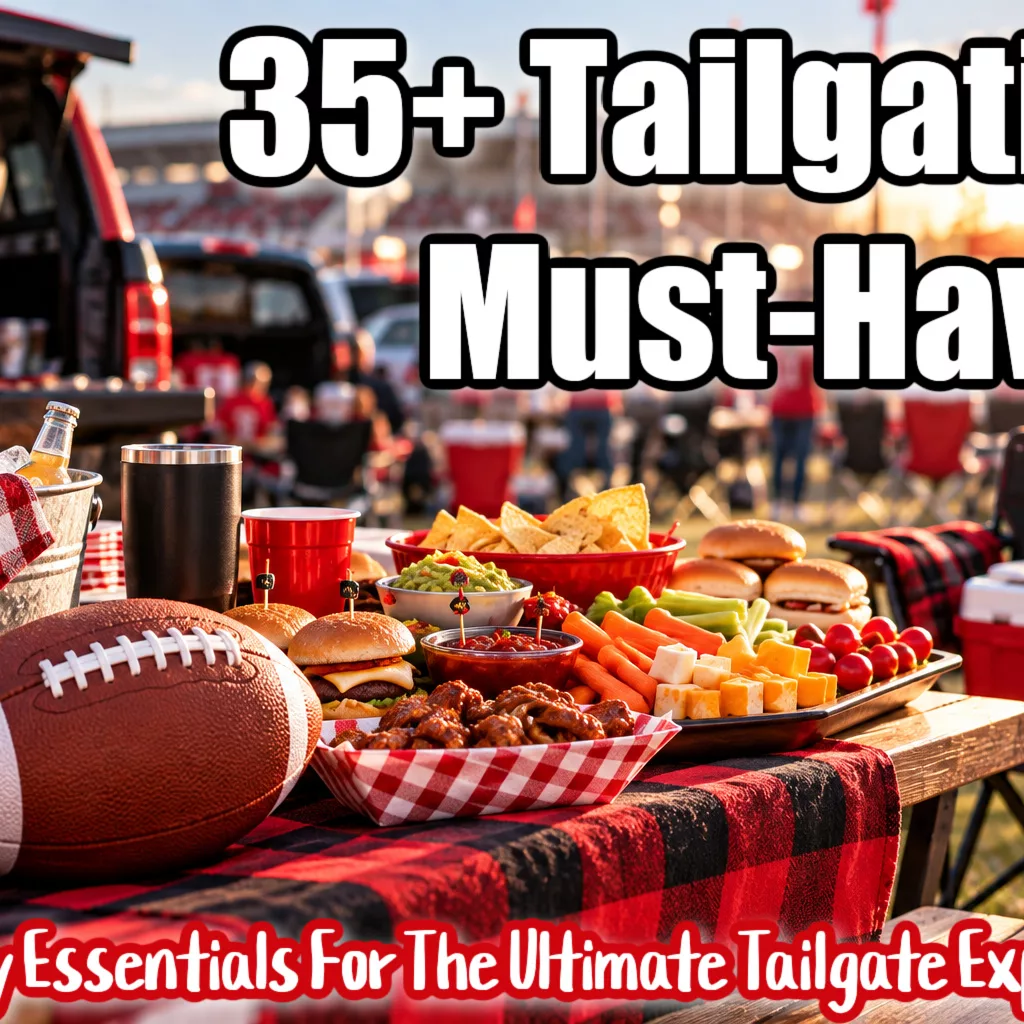 Tailgating Must-Haves: 35+ Game Day Essentials for the Ultimate Tailgate.