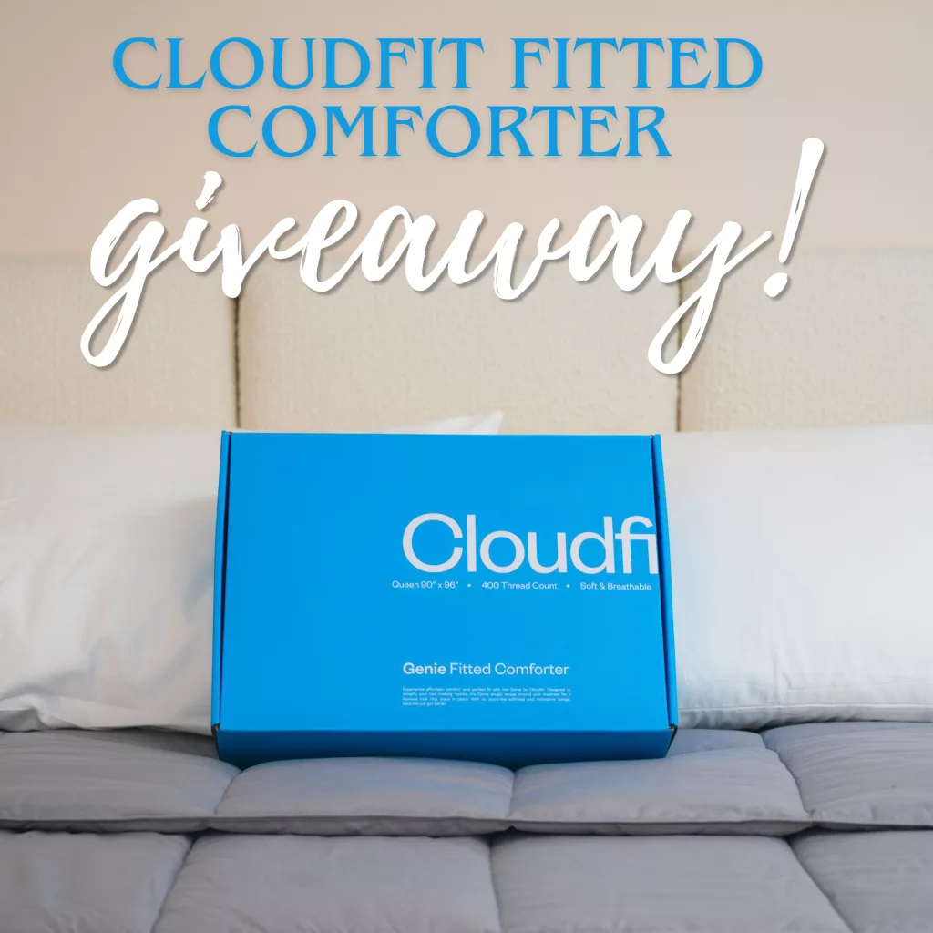 cloudfit fitted comforter giveaway