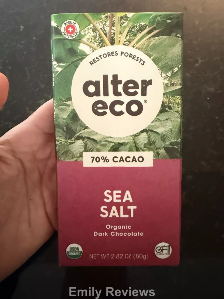 Alter Eco review, Alter Eco chocolate review, Alter Eco Dark Chocolate Oat Clusters, Dark Chocolate Oat Clusters review, Alter Eco Oat Clusters, Alter Eco Truffle Thins, Salted Caramel Truffle Thins, Crème Brûlée Truffle Thins, Mint Crème Truffle Thins, Alter Eco Sea Salt Chocolate Bar, Alter Eco Mint Blackout, Alter Eco Raspberry Blackout, organic dark chocolate, Fair Trade chocolate, best dark chocolate, organic chocolate snacks, dark chocolate snacks, Alter Eco chocolate bars, chocolate snack review, best organic chocolate