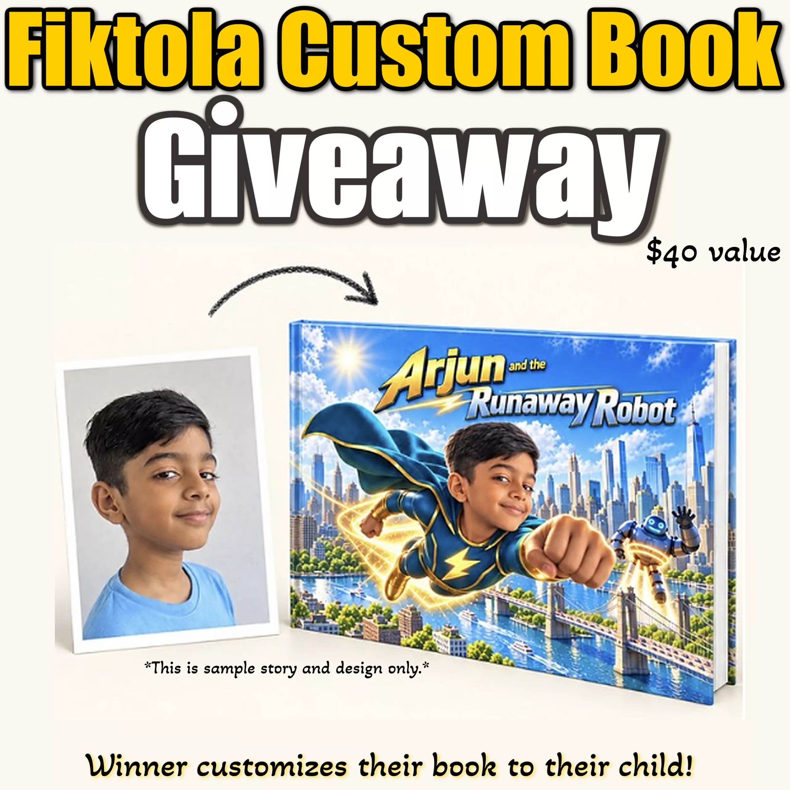 Fiktola Custom Storybook Review, Discount, & Giveaway.