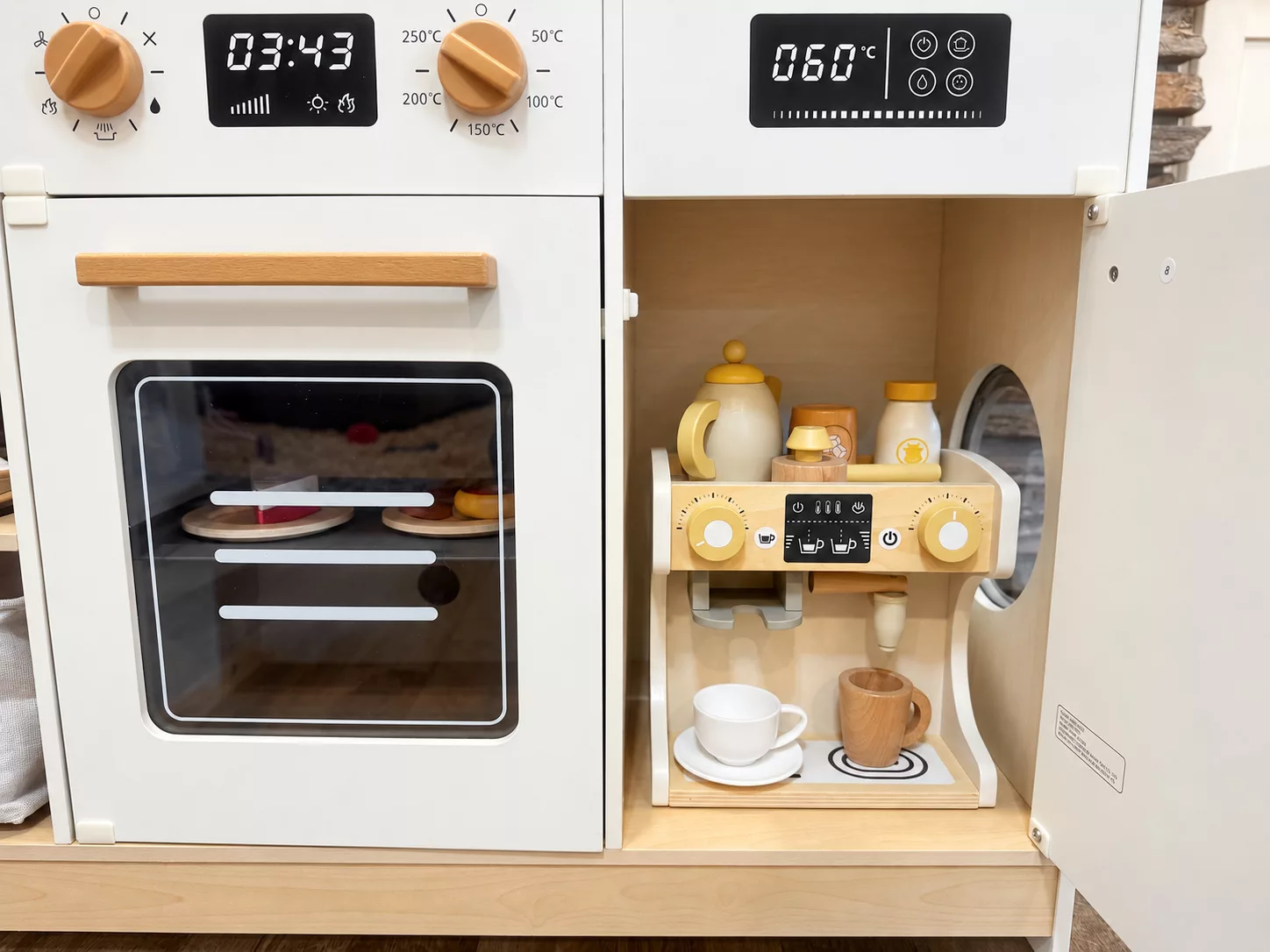Freniland Wooden Kitchen & Coffee Center: Ultimate Pretend Play Kitchen Duo (+ Giveaway).
