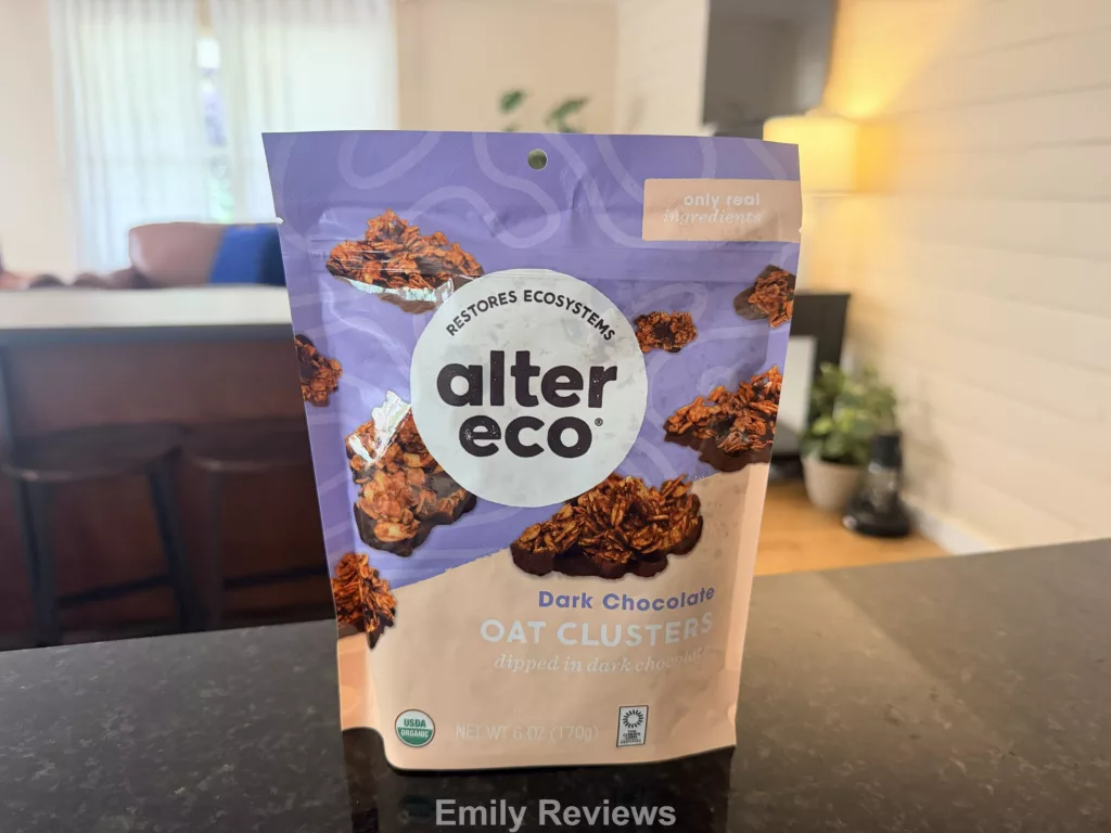 Alter Eco review, Alter Eco chocolate review, Alter Eco Dark Chocolate Oat Clusters, Dark Chocolate Oat Clusters review, Alter Eco Oat Clusters, Alter Eco Truffle Thins, Salted Caramel Truffle Thins, Crème Brûlée Truffle Thins, Mint Crème Truffle Thins, Alter Eco Sea Salt Chocolate Bar, Alter Eco Mint Blackout, Alter Eco Raspberry Blackout, organic dark chocolate, Fair Trade chocolate, best dark chocolate, organic chocolate snacks, dark chocolate snacks, Alter Eco chocolate bars, chocolate snack review, best organic chocolate