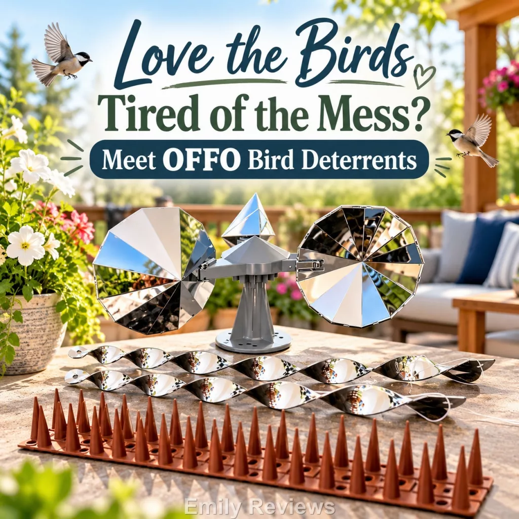 OFFO Bird Deterrent Review: Practical Ways to Keep Your Outdoor Spaces Cleaner OFFO bird deterrent review, OFFO bird spikes, OFFO bird scarer rods, OFFO reflective wind spinners, outdoor bird deterrents, reflective bird deterrents, pigeon deterrent, bird deterrents for patios, bird spikes for ledges, reflective rods for birds, keep birds off railings, patio bird control